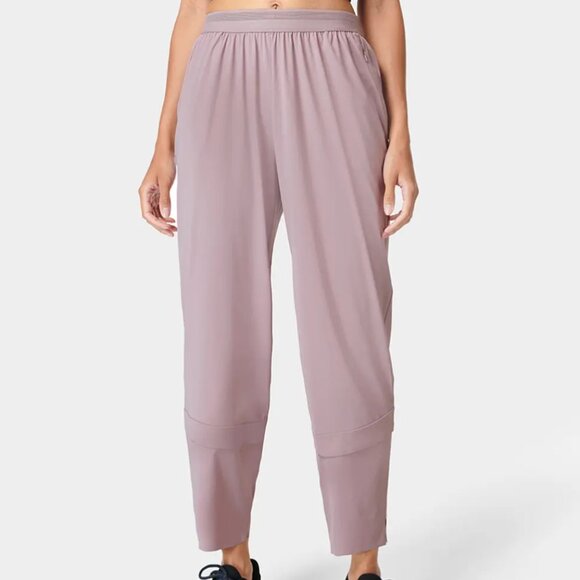 NWT Sweaty Betty Women's Size XS Dusk Pink Pro Speed 25" Run Trousers - Picture 1 of 8